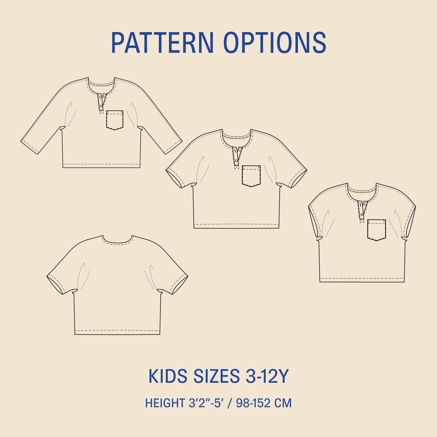 Una Shirt Kids' Paper Pattern - Wardrobe by Me