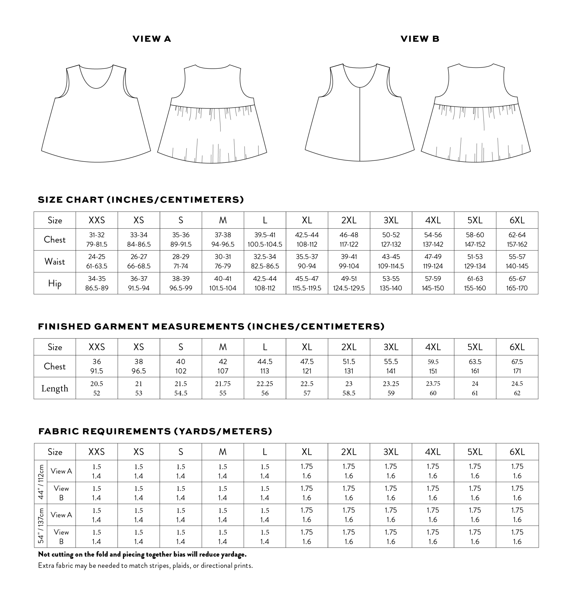 Peplum Split Tank PDF Pattern - Matchy Matchy Sewing Club - Simplifi Fabric