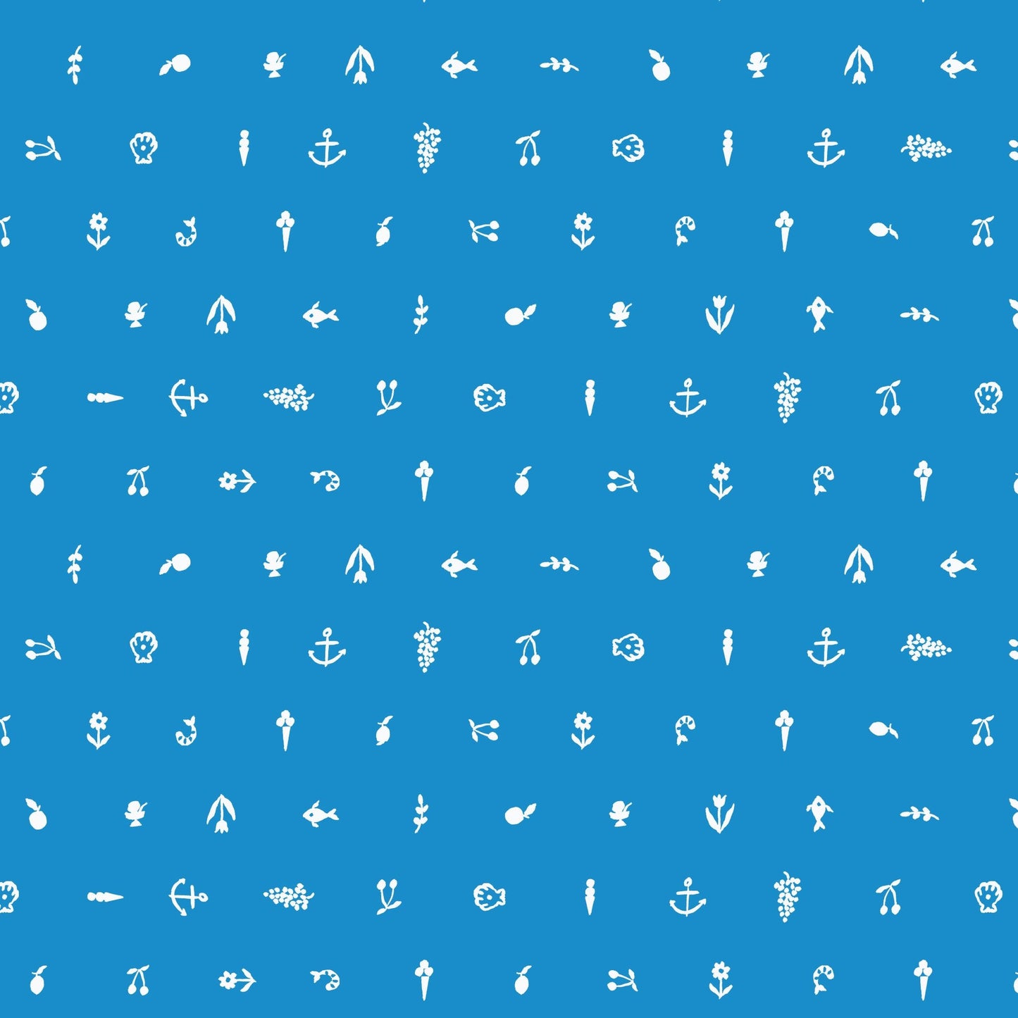 Petite Produce - Blue - Nice Nice - Emily Taylor - Cloud 9 Fabrics - Poplin - Simplifi Fabric