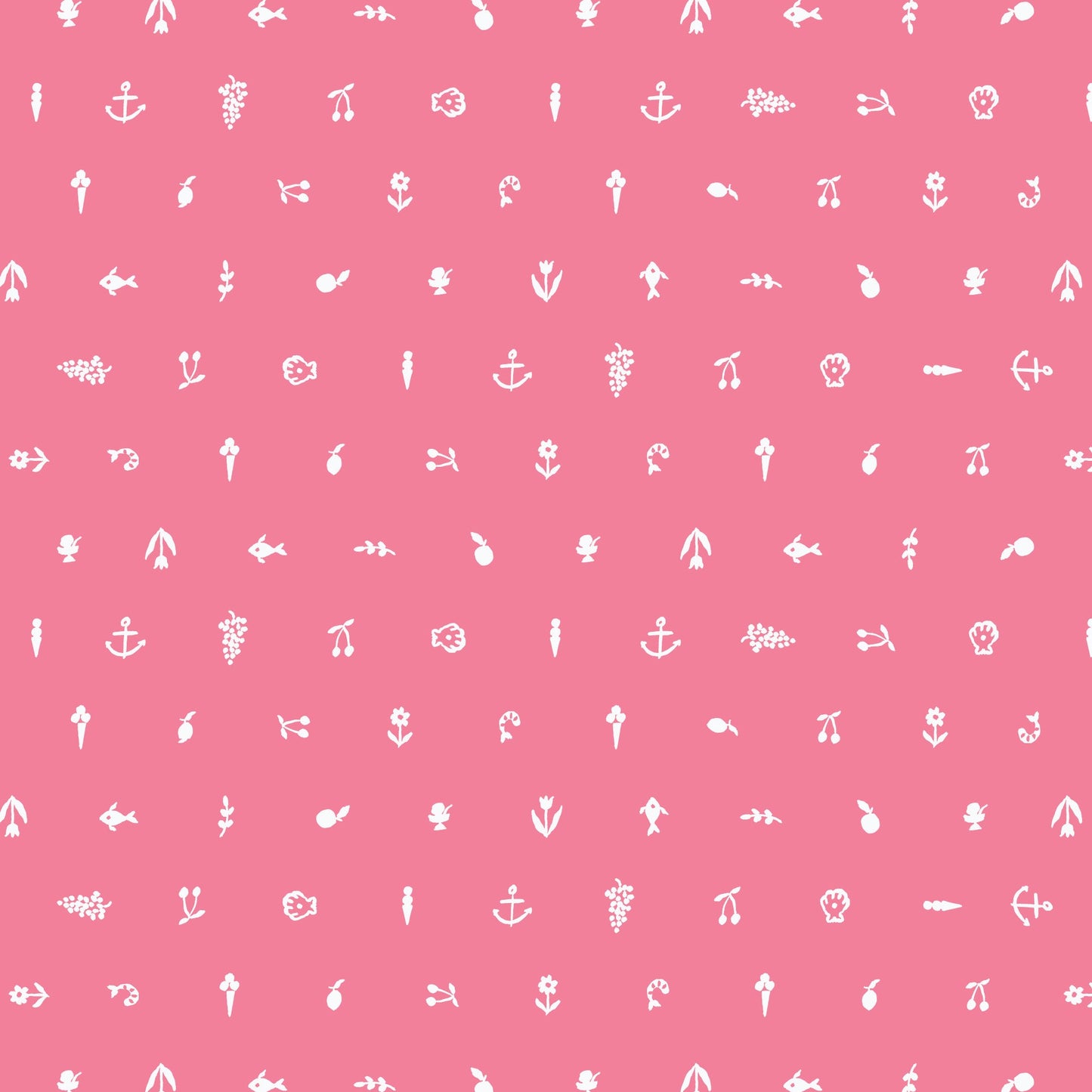 Petite Produce - Pink - Nice Nice - Emily Taylor - Cloud 9 Fabrics - Poplin - Simplifi Fabric