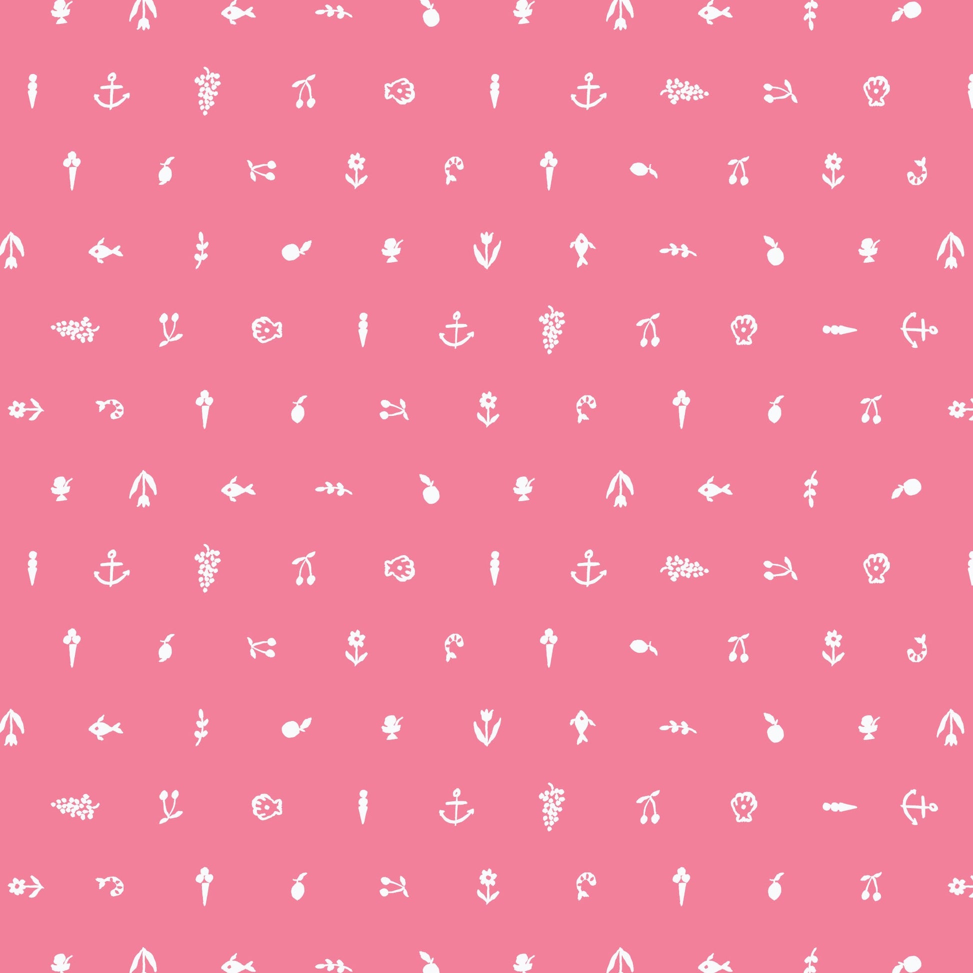 Petite Produce - Pink - Nice Nice - Emily Taylor - Cloud 9 Fabrics - Poplin - Simplifi Fabric