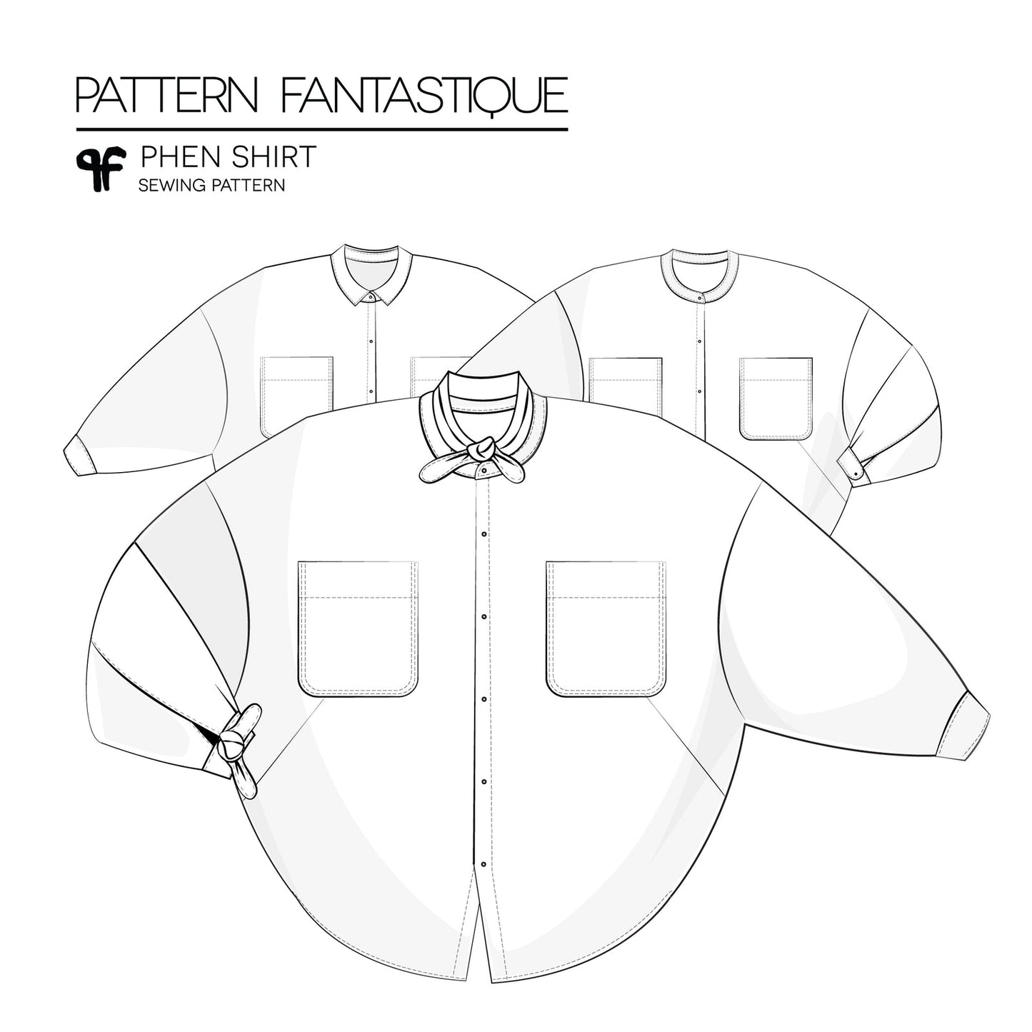 Phen Shirt - Sewing Pattern - Pattern Fantastique - Simplifi Fabric