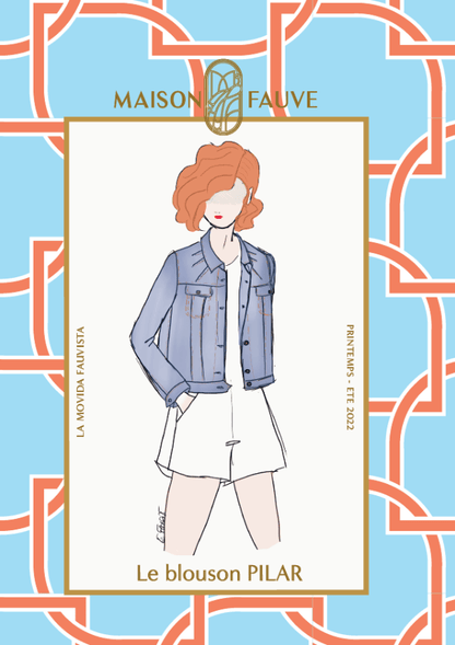 Pilar Jacket Paper Sewing Pattern - Maison Fauve - Simplifi Fabric
