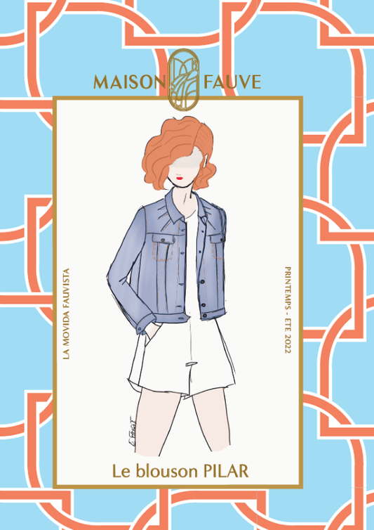 Pilar Jacket Paper Sewing Pattern - Maison Fauve - Simplifi Fabric