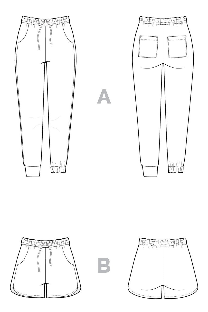 Plateau Joggers Pattern - Closet Core Patterns - Simplifi Fabric