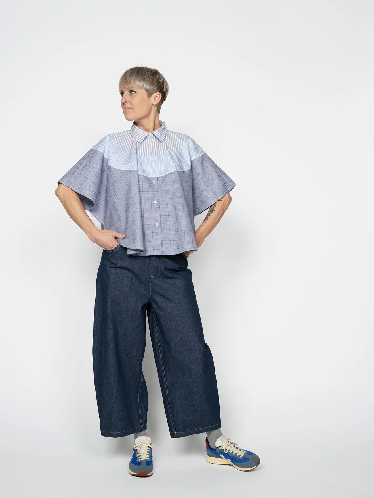 Poncho Shirt Pattern - The Assembly Line - Simplifi Fabric
