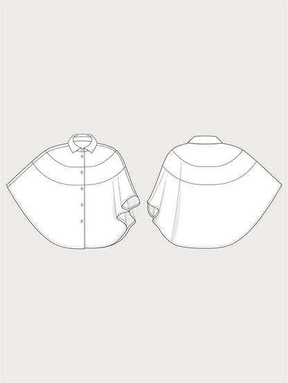 Poncho Shirt Pattern - The Assembly Line - Simplifi Fabric