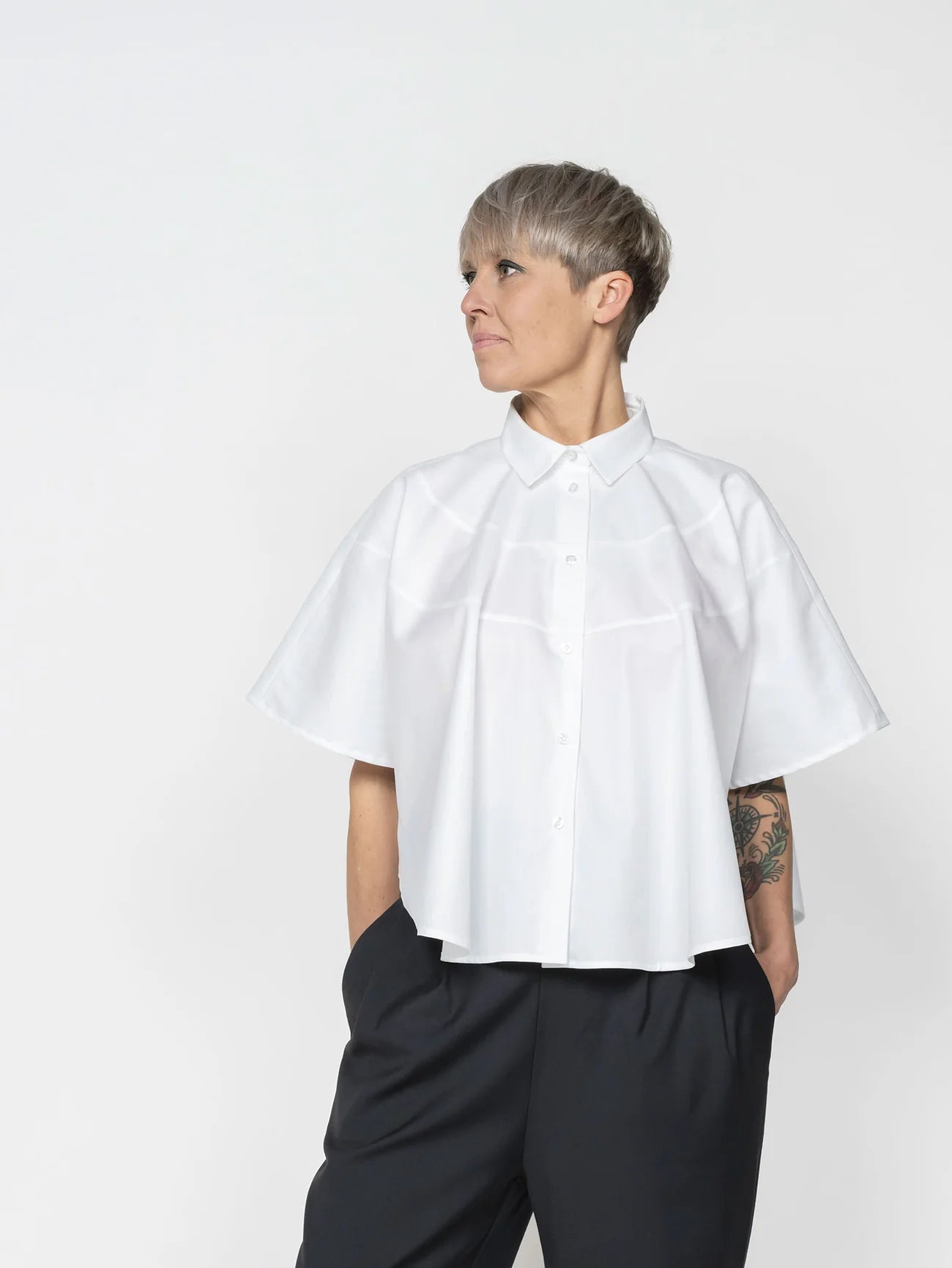 Poncho Shirt Pattern - The Assembly Line - Simplifi Fabric