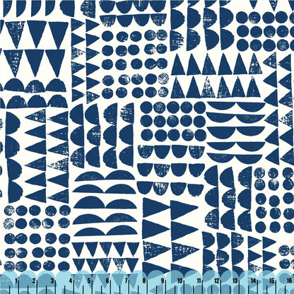 Print Patch - Blue - Imprint by Eloise Renouf - Cloud 9 Fabrics - Canvas - Simplifi Fabric