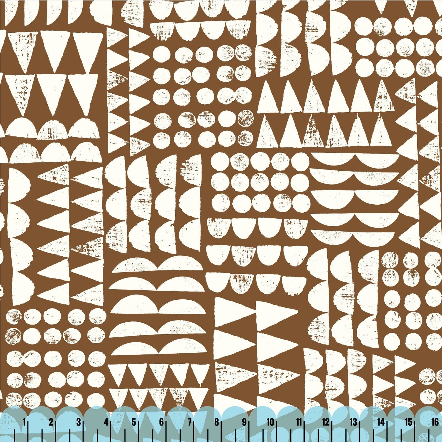 Print Patch - Dark Brown - Imprint by Eloise Renouf - Cloud 9 Fabrics - Canvas - Simplifi Fabric