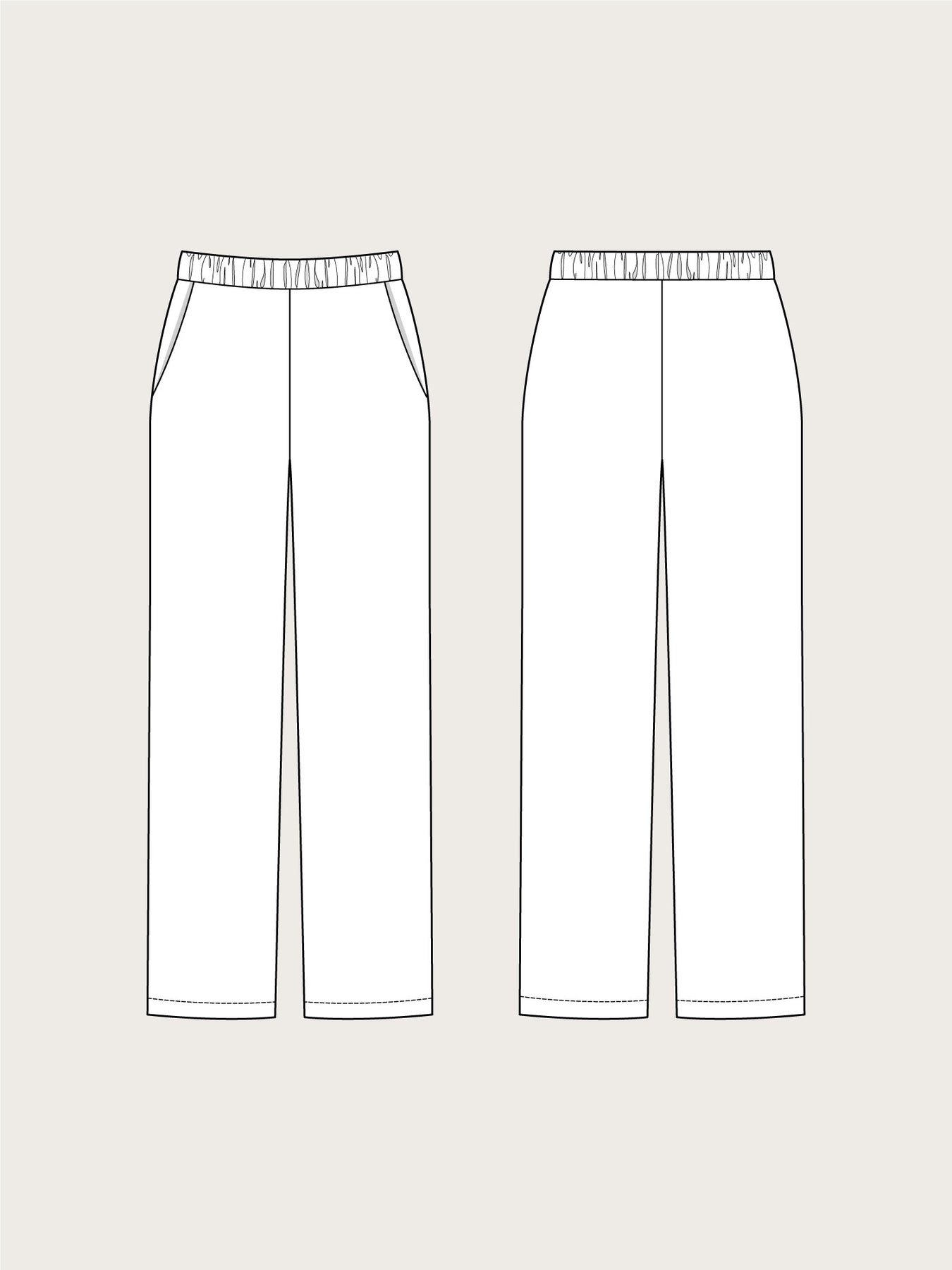 Pull On Trousers (Mens & Womens) Pattern - The Assembly Line - Simplifi Fabric