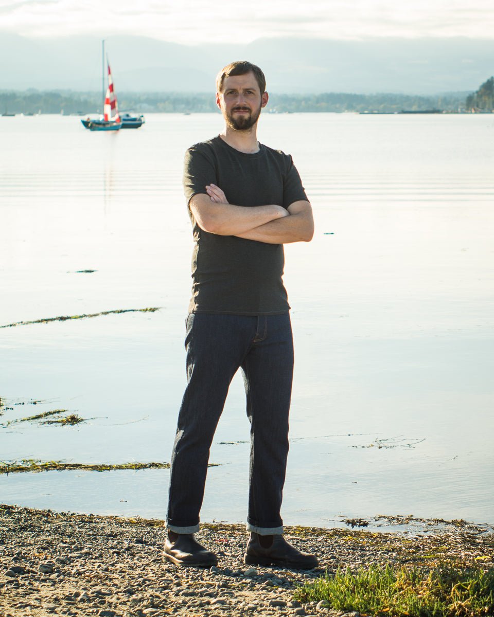 Quadra Jeans Mens PDF Sewing Pattern - Thread Theory - Simplifi Fabric