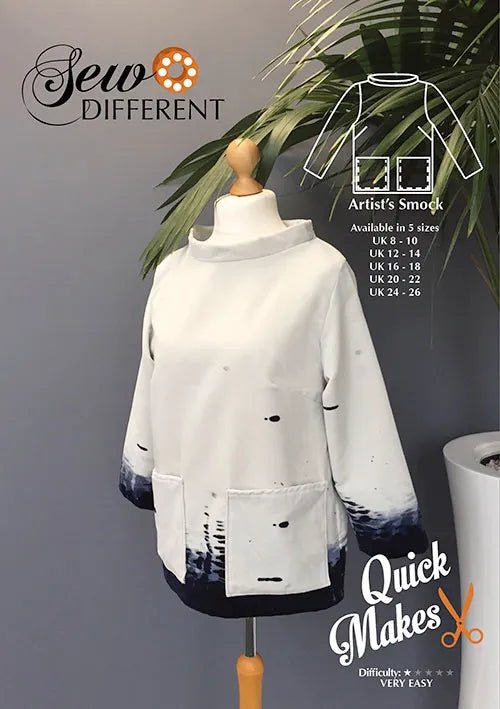 Quick Makes Artist's Smock - Paper Sewing Pattern - Sew Different - Simplifi Fabric