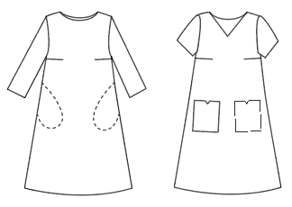 Quick Makes Flexi Shift Dress - Paper Sewing Pattern - Sew Different - Simplifi Fabric