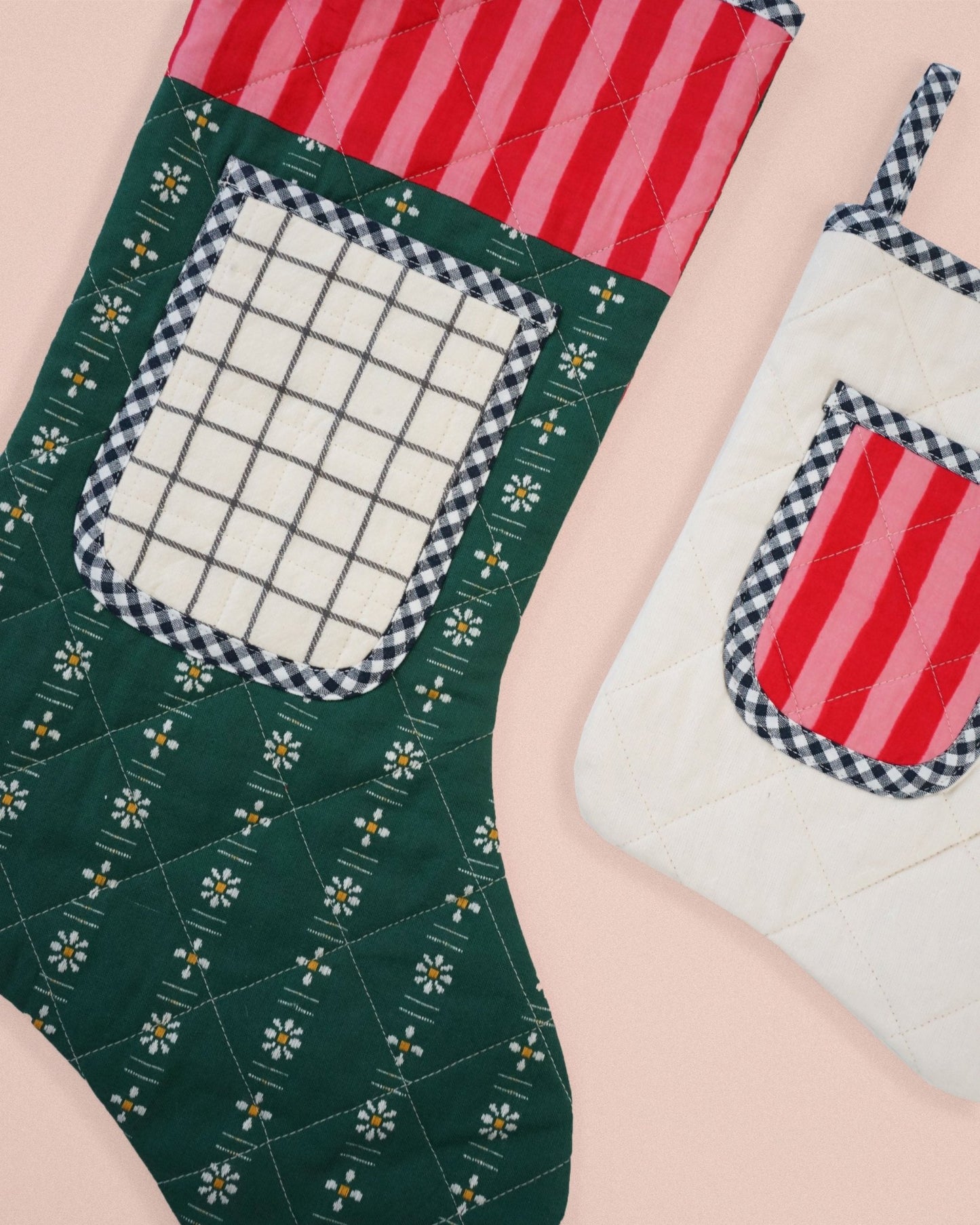 Quilted Pocket Stocking PDF Sewing Pattern - Matchy Matchy Sewing Club - Simplifi Fabric