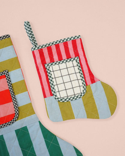 Quilted Pocket Stocking PDF Sewing Pattern - Matchy Matchy Sewing Club - Simplifi Fabric