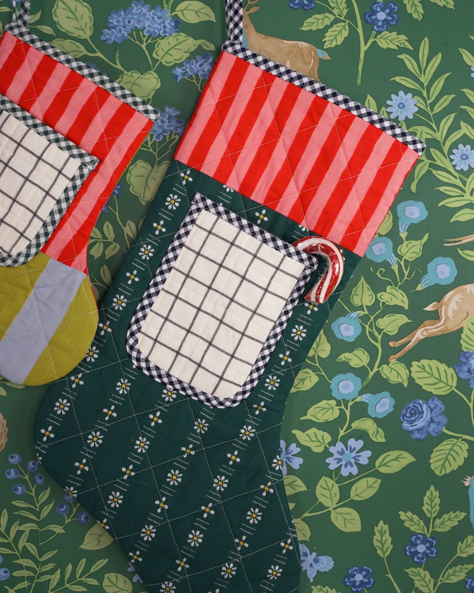 Quilted Pocket Stocking PDF Sewing Pattern - Matchy Matchy Sewing Club - Simplifi Fabric