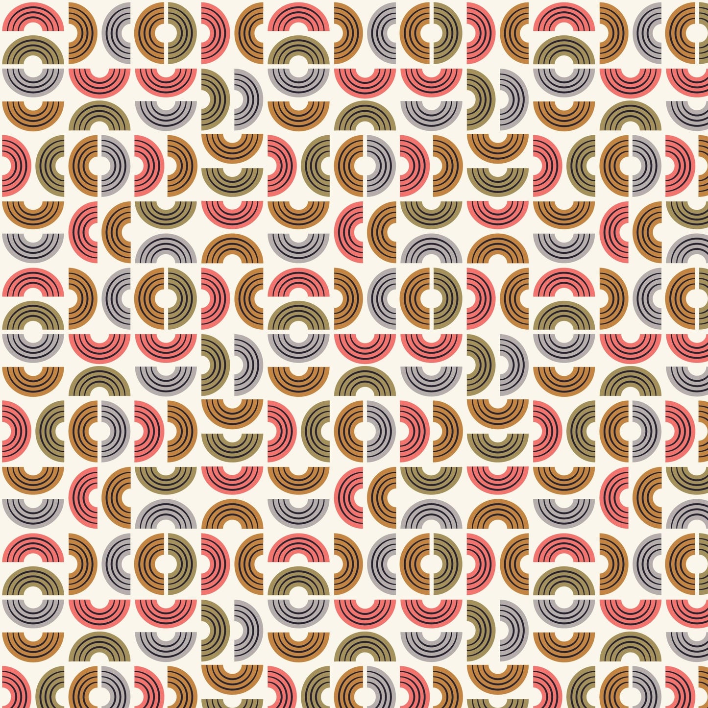 Rad Rainbow - Spring Showers - Ann Gardner - Cloud 9 Fabrics - Poplin - Simplifi Fabric