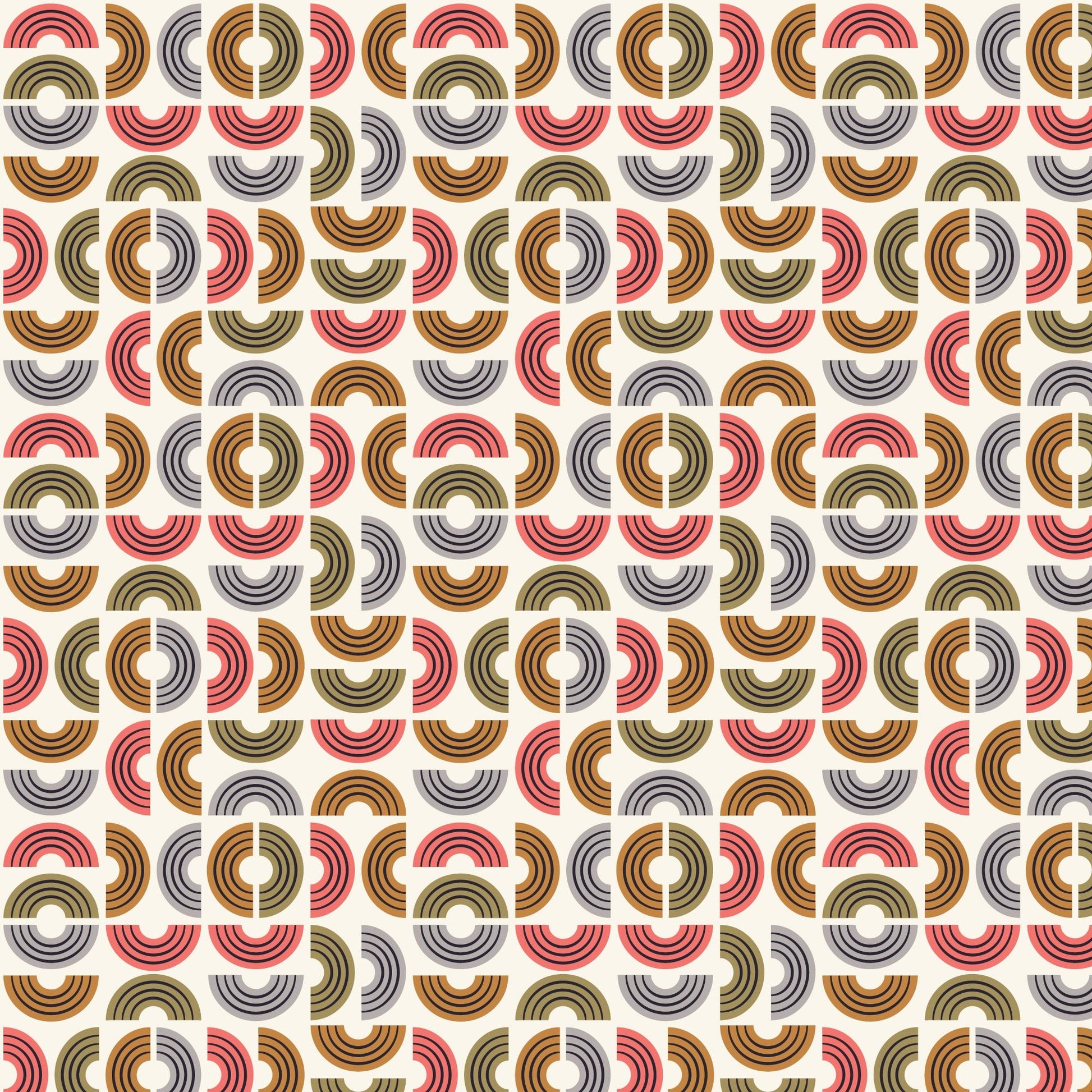 Rad Rainbow - Spring Showers - Ann Gardner - Cloud 9 Fabrics - Poplin - Simplifi Fabric