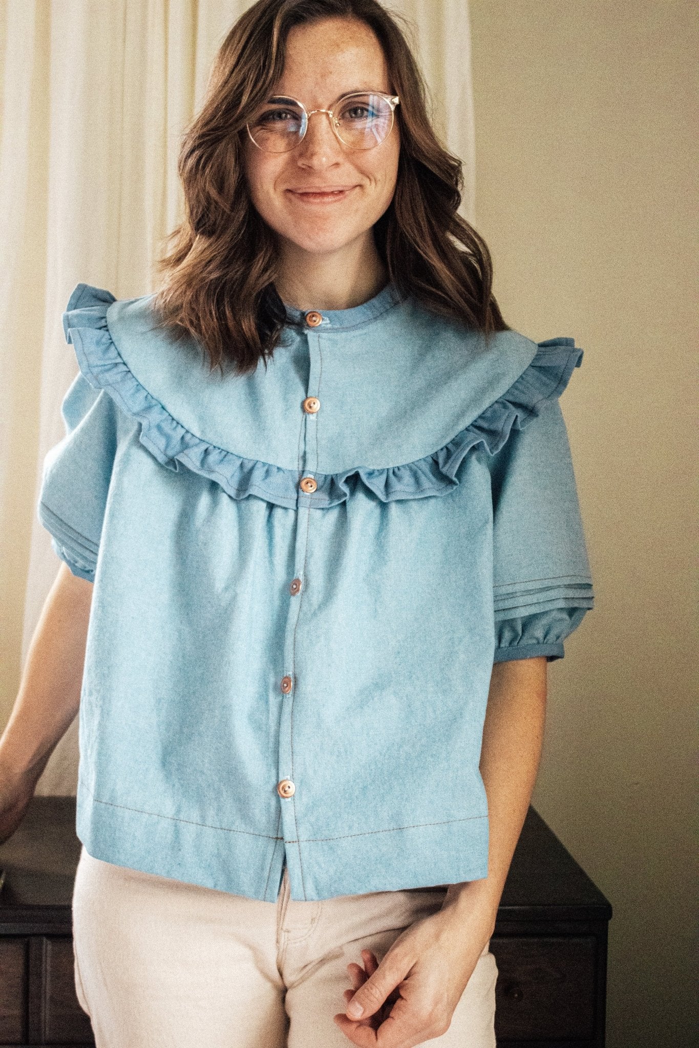 RAIDA Blouse PDF Sewing Pattern - Madswick - Simplifi Fabric