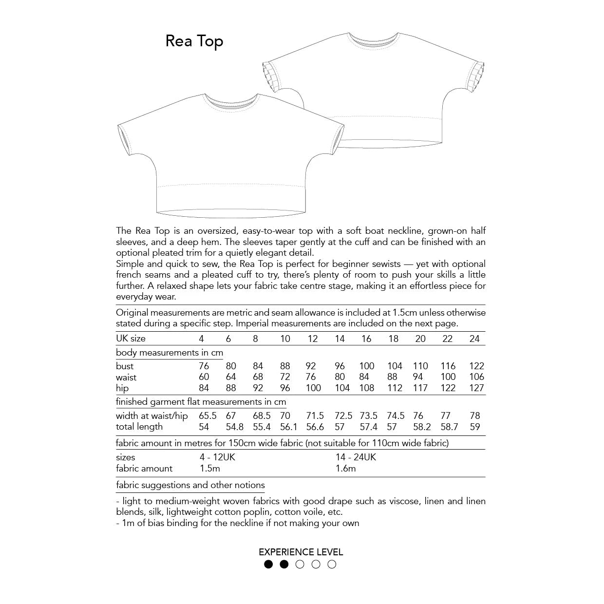 Rea Top Sewing Pattern - Dhurata Davies - Simplifi Fabric