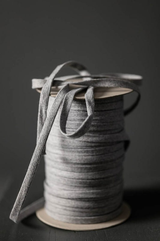 Recycled Cotton Drawstring - Grey Marl - Merchant & Mills (Sold Per Meter) - Simplifi Fabric