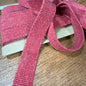 20mm Linen Blend Marble Webbing - Japanese Import - Red (sold per meter)
