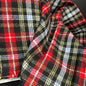 Red/Black Plaid Flannel - Deadstock - Simplifi Fabric