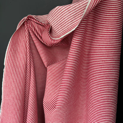 Striped Hickory - Japanese Import - Red/Natural White Stripe