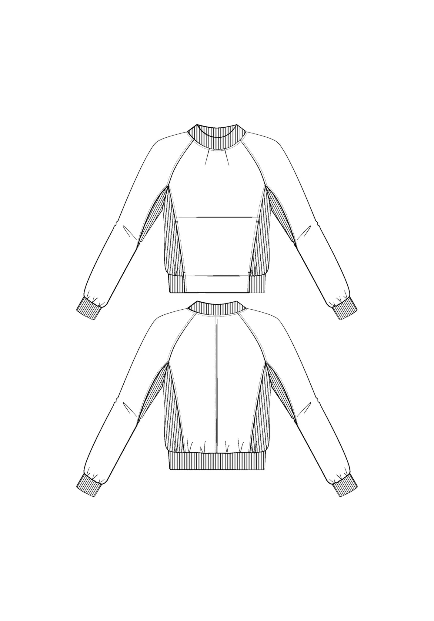 Ressac Sweatshirt Paper Sewing Pattern - Maison Fauve - Simplifi Fabric