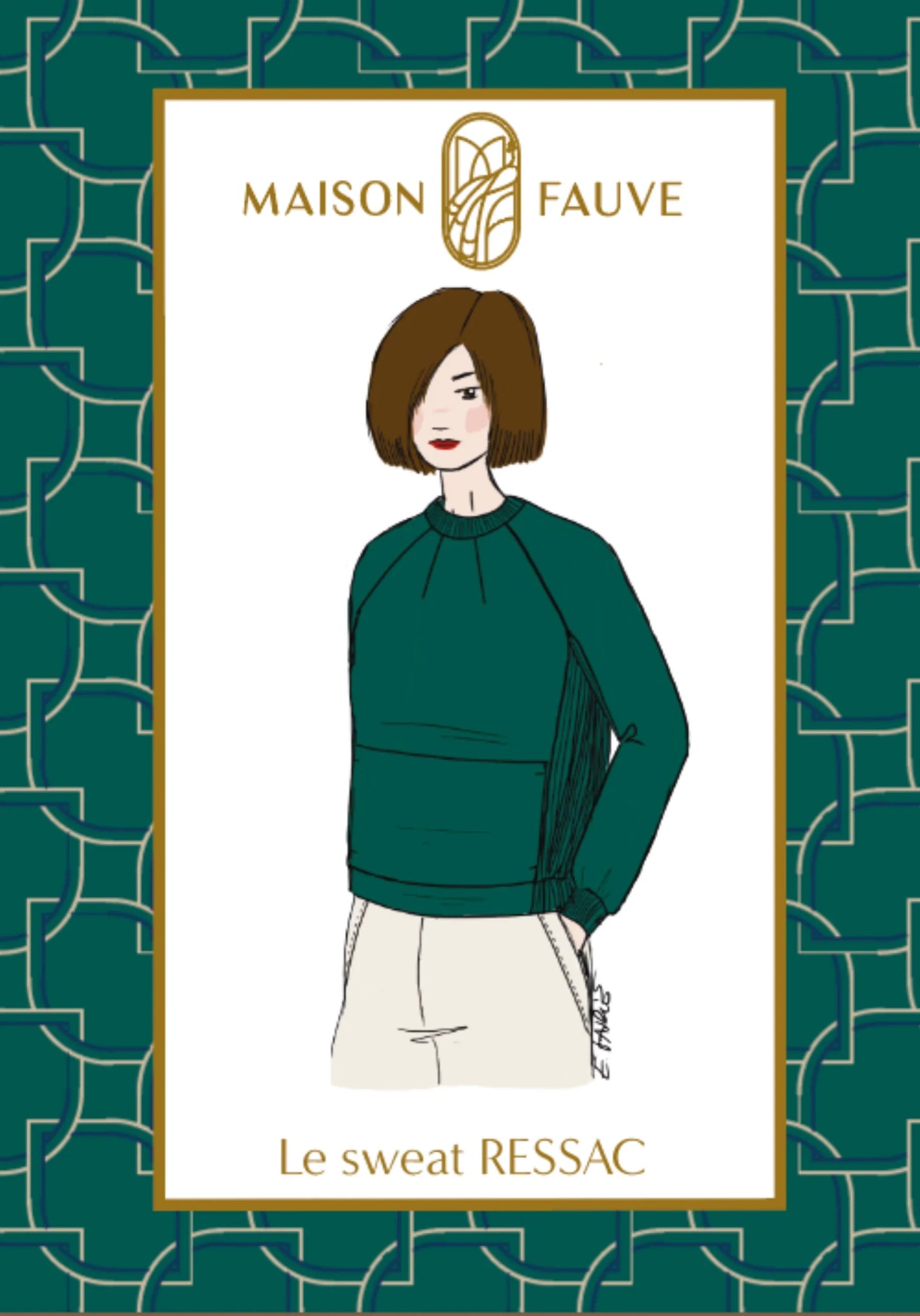 Ressac Sweatshirt Paper Sewing Pattern - Maison Fauve - Simplifi Fabric