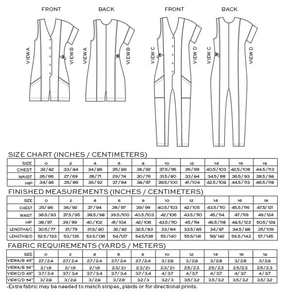 Rory Jumpsuit Sewing Pattern - True Bias - Simplifi Fabric