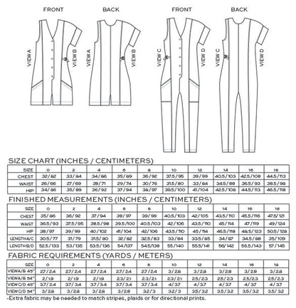 Rory Jumpsuit Sewing Pattern - True Bias - Simplifi Fabric