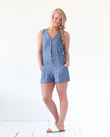 Rory Jumpsuit Sewing Pattern - True Bias - Simplifi Fabric