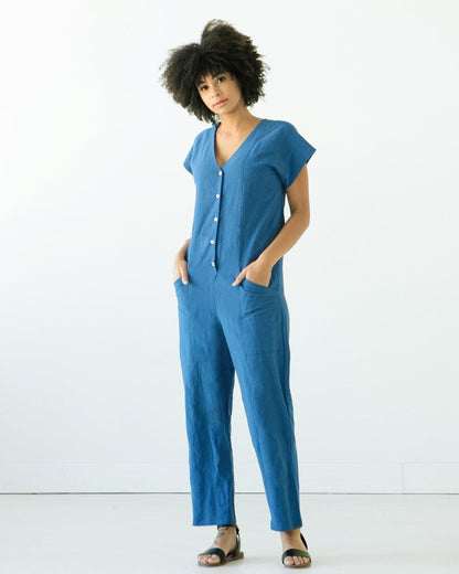 Rory Jumpsuit Sewing Pattern - True Bias - Simplifi Fabric