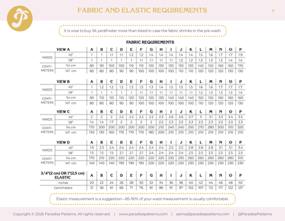 Rose Bottoms PDF Pattern - Paradise Patterns - Simplifi Fabric