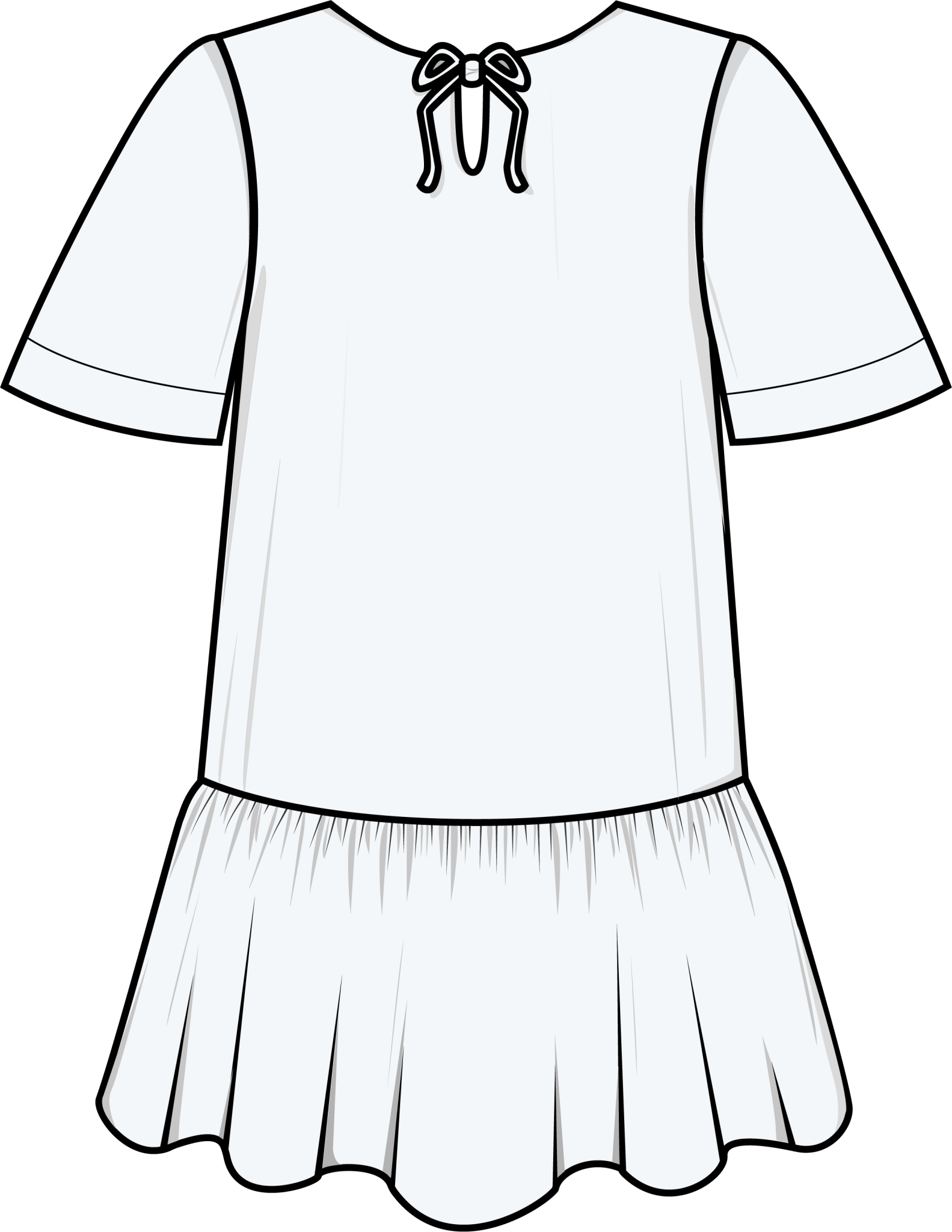 Ruffle Dress + Big T Sleeves - Paper Sewing Pattern - Puff And Pencil - Simplifi Fabric