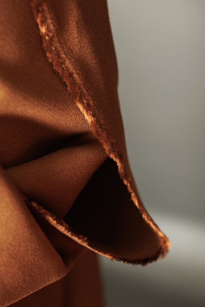 Russet Wool / Viscose Crepe - European Import - Merchant & Mills - Simplifi Fabric