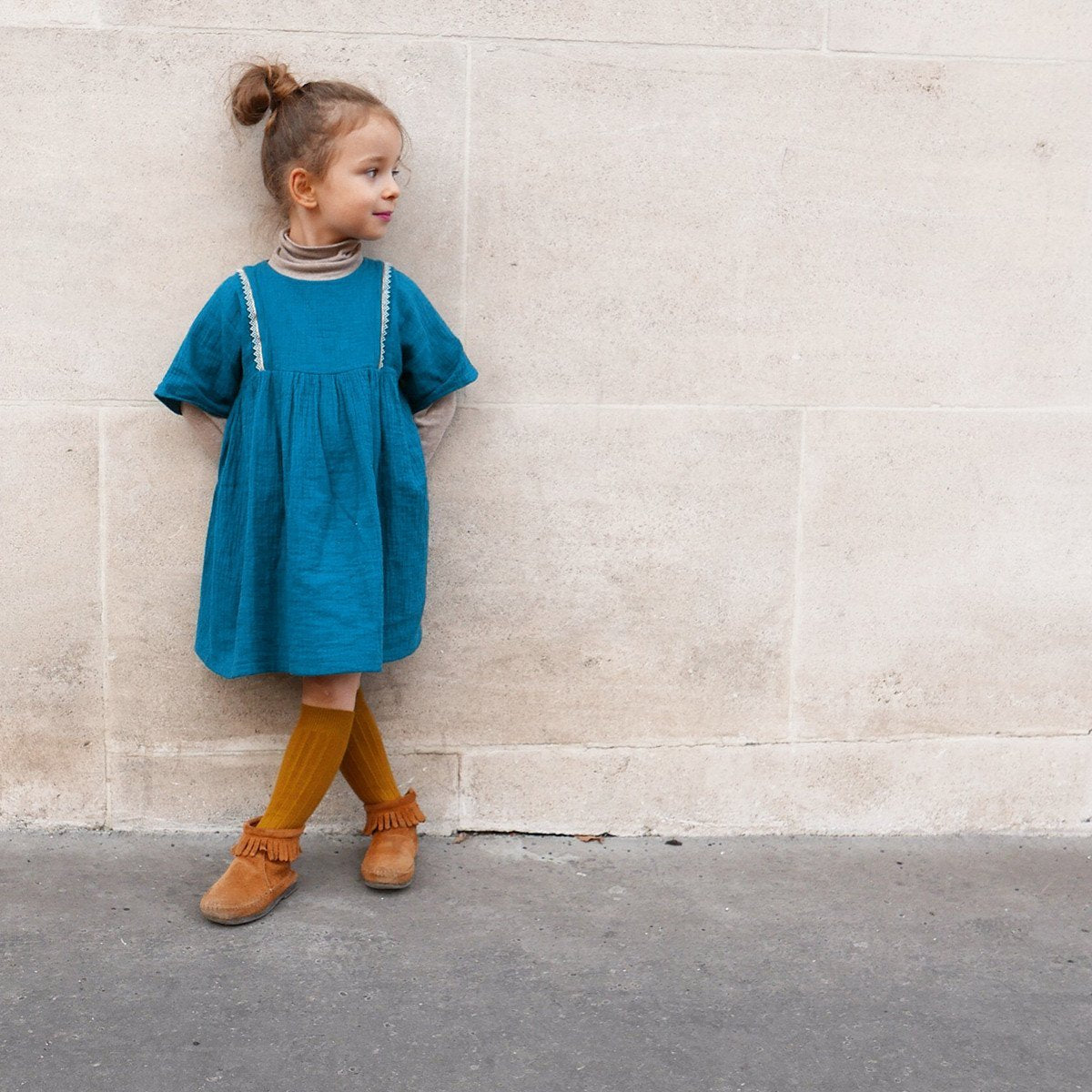 Sakura Kids Blouse/Dress Sewing Pattern - Girls 3/12 - Ikatee - Simplifi Fabric