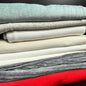 SALE BOX 1811K by Sale Box featuring a variety of fabrics including grey cord jersey, red fleece, and bamboo velour.
