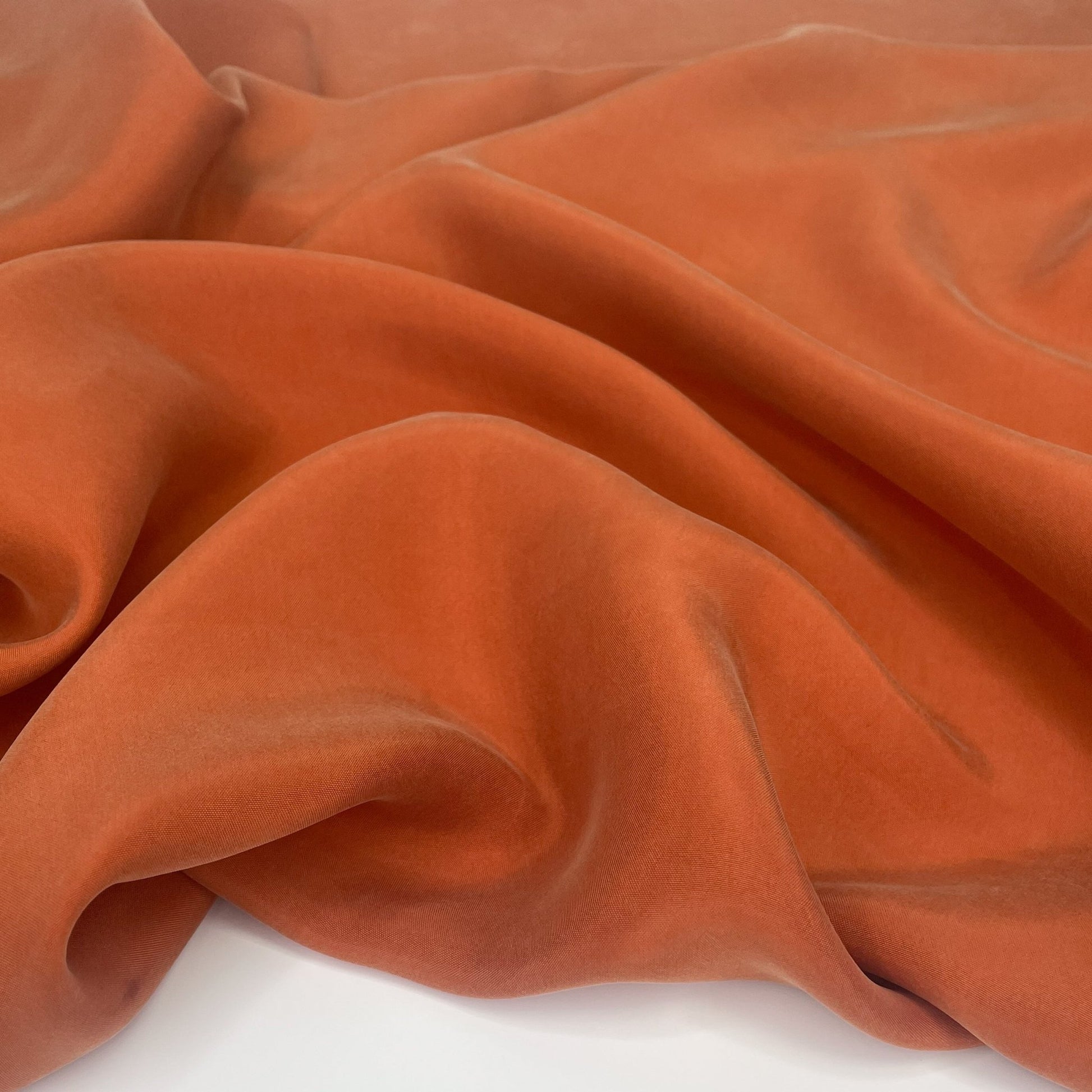 Sand - Washed Cupro/Rayon Woven - Cognac - Simplifi Fabric