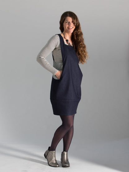 Scoop Pinafore - Paper Sewing Pattern - Sew Different - Simplifi Fabric