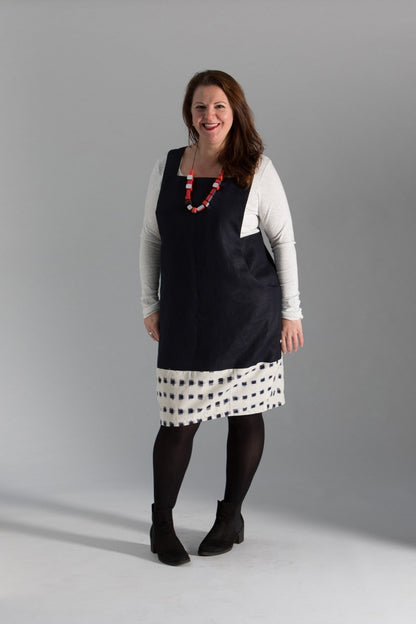 Scoop Pinafore - Paper Sewing Pattern - Sew Different - Simplifi Fabric