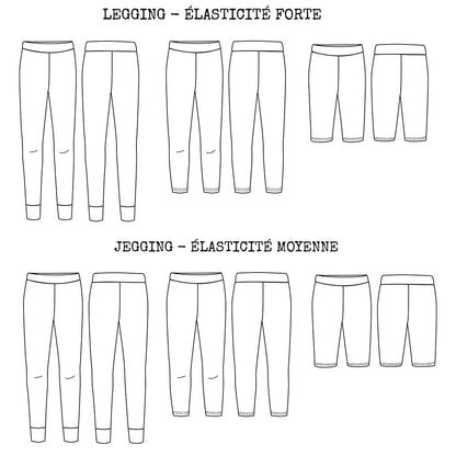 Seattle Mum legging Sewing Pattern - Ladies 34/52 - Ikatee - Simplifi Fabric