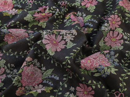 Secret Garden Denim - Black - Oeko - Tex 100 - Fabric Godmother - Simplifi Fabric