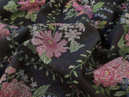 Secret Garden Denim - Black - Oeko - Tex 100 - Fabric Godmother - Simplifi Fabric