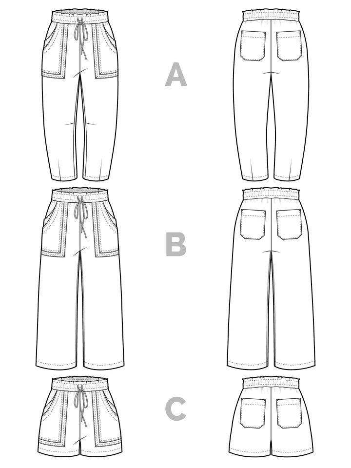 Sepia Pants & Shorts Pattern - Closet Core Patterns - Simplifi Fabric