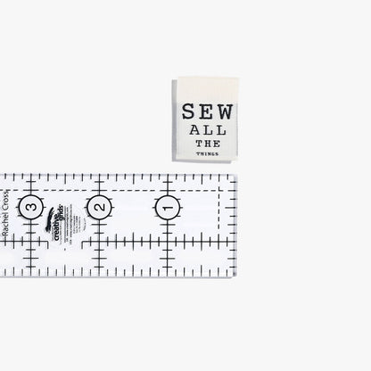 "SEW ALL THE THINGS" Woven Label Pack - Kylie And The Machine - Simplifi Fabric