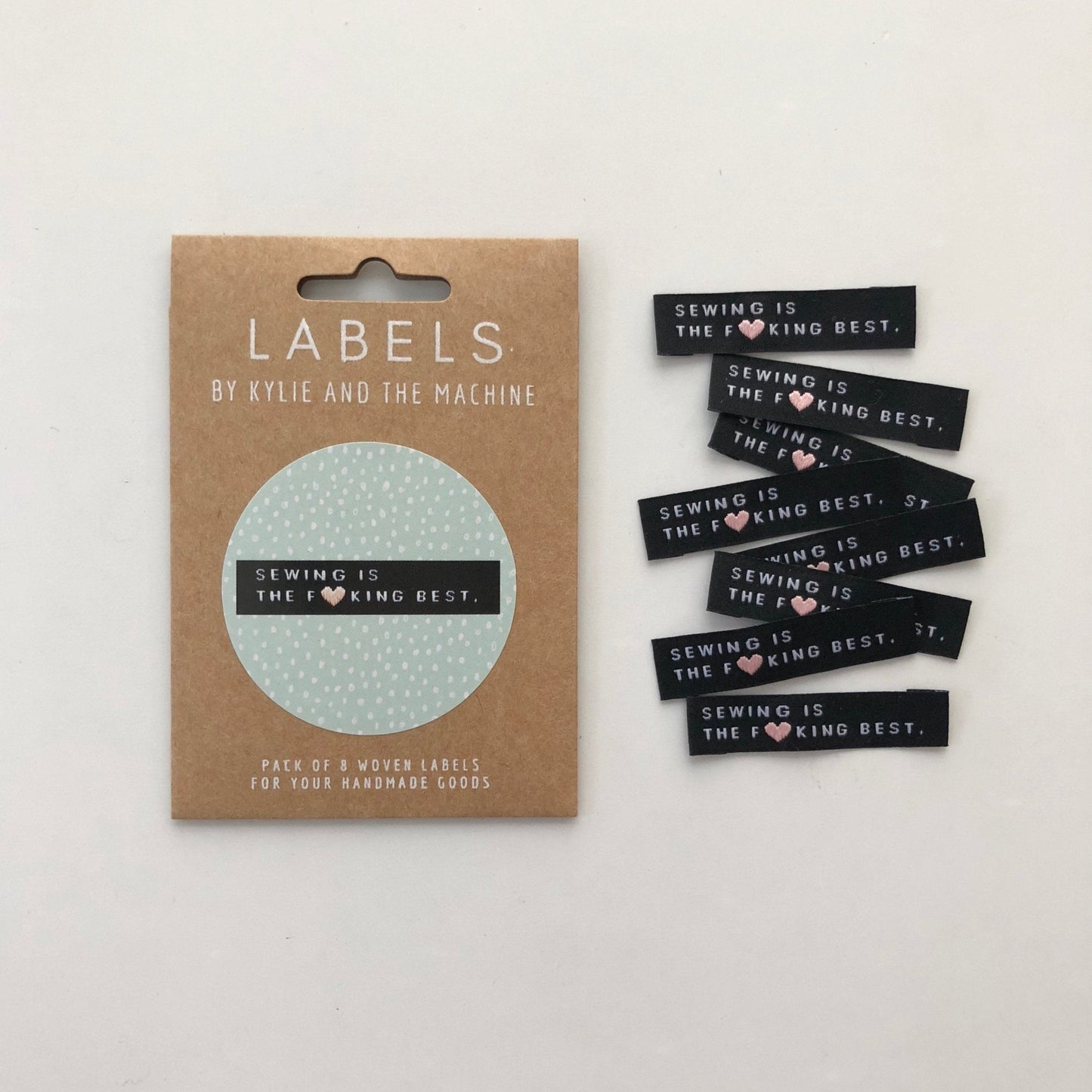 "SEWING IS THE F*CKING BEST" Woven Label Pack - Kylie And The Machine - Simplifi Fabric