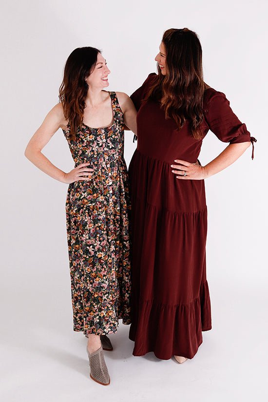 Shay Maxi Dress Pattern - Chalk + Notch - Simplifi Fabric